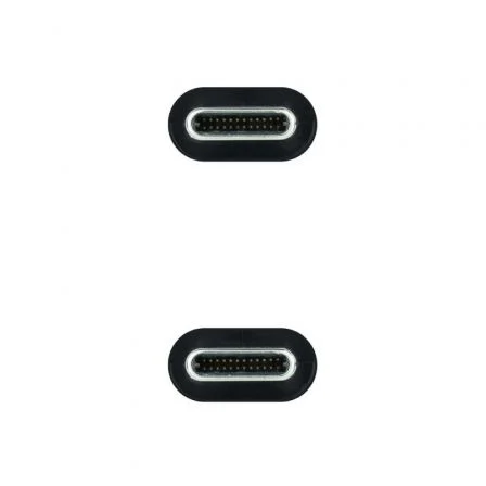 Nanocable Cable USB-C a USB-C 1,5 m 10Gbps 100W Negro Nanocable Cable USB-C a USB-C 1,5 m 10Gbps 100W Negro